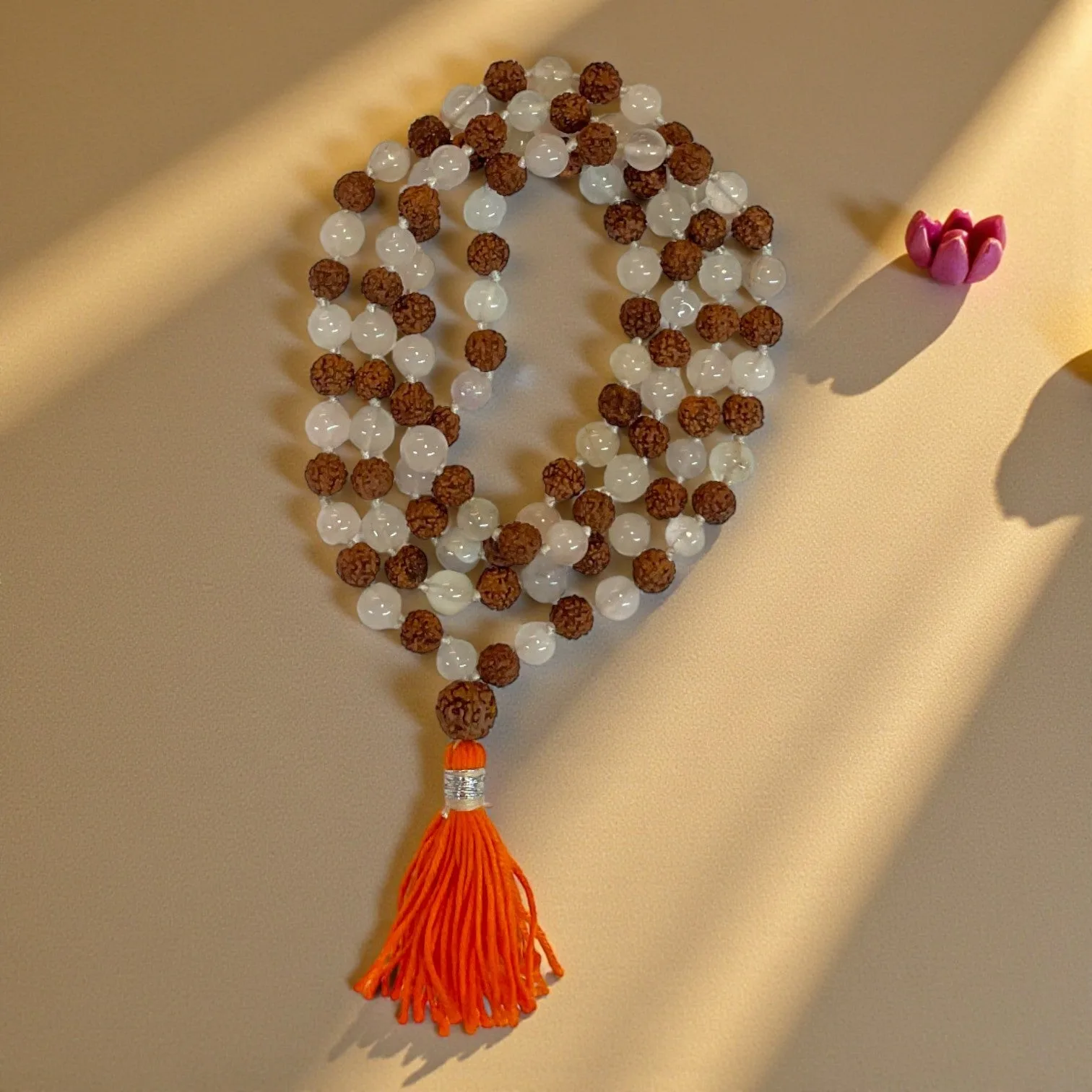 5 Mukhi Rudraksha & Sphatik Mala (108+1)