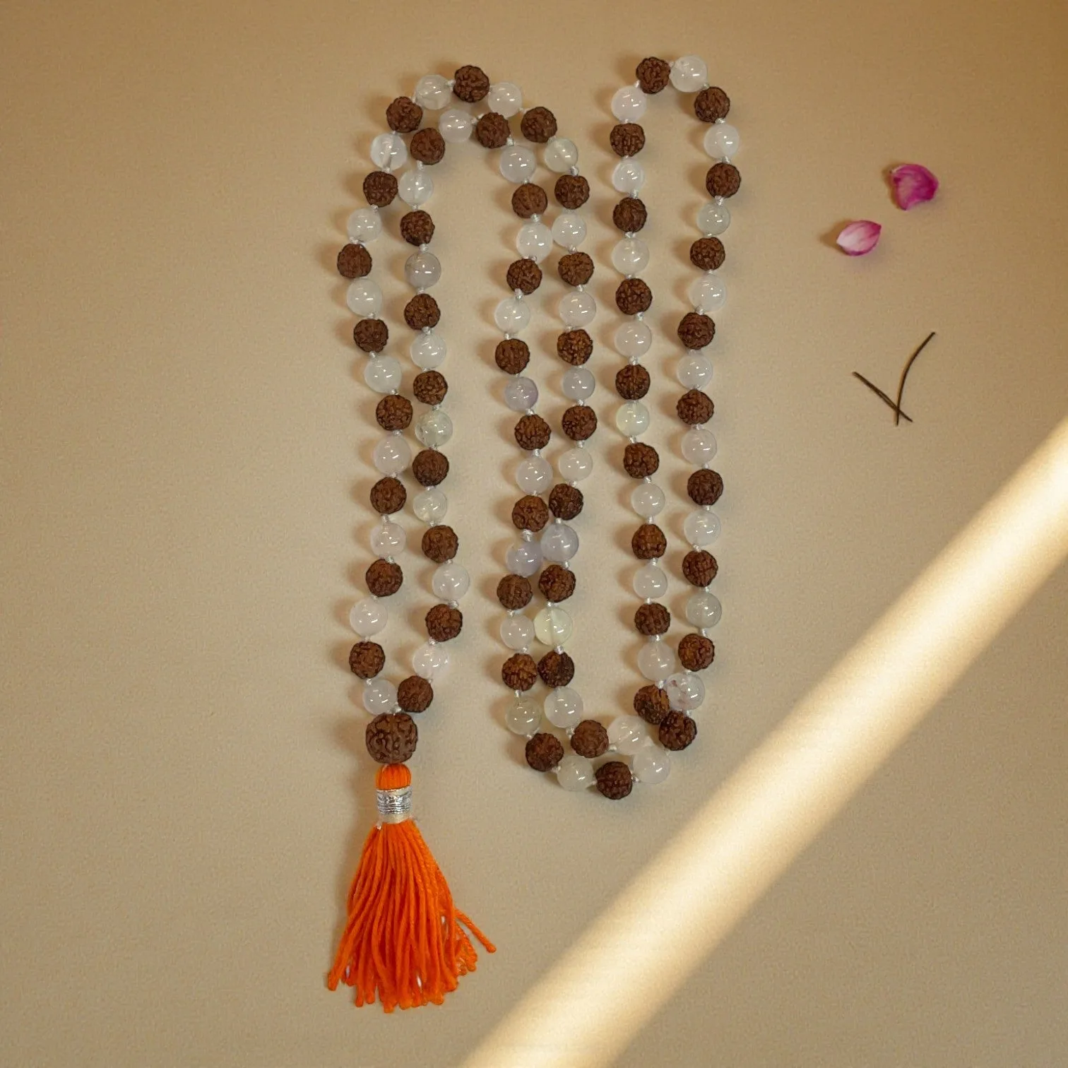 5 Mukhi Rudraksha & Sphatik Mala (108+1)