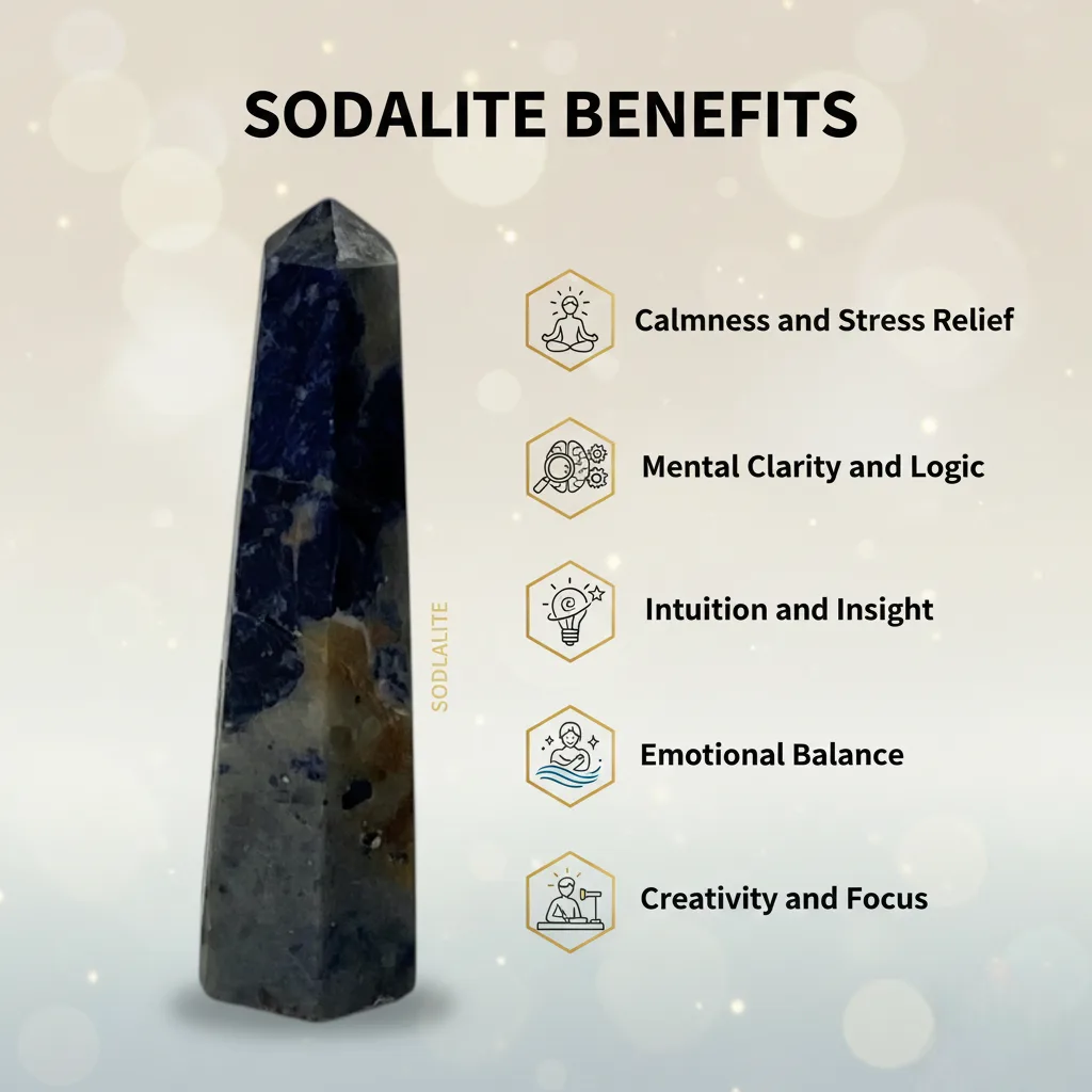 Sodalite pencil