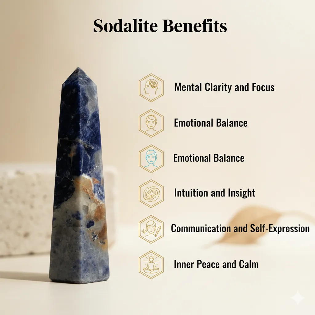 Sodalite pencil
