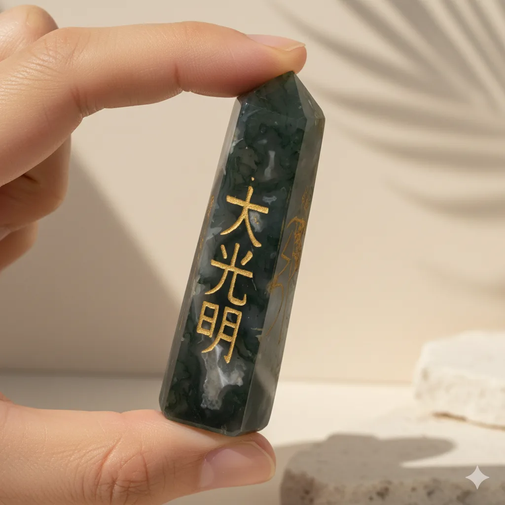 Mossagate pencil
