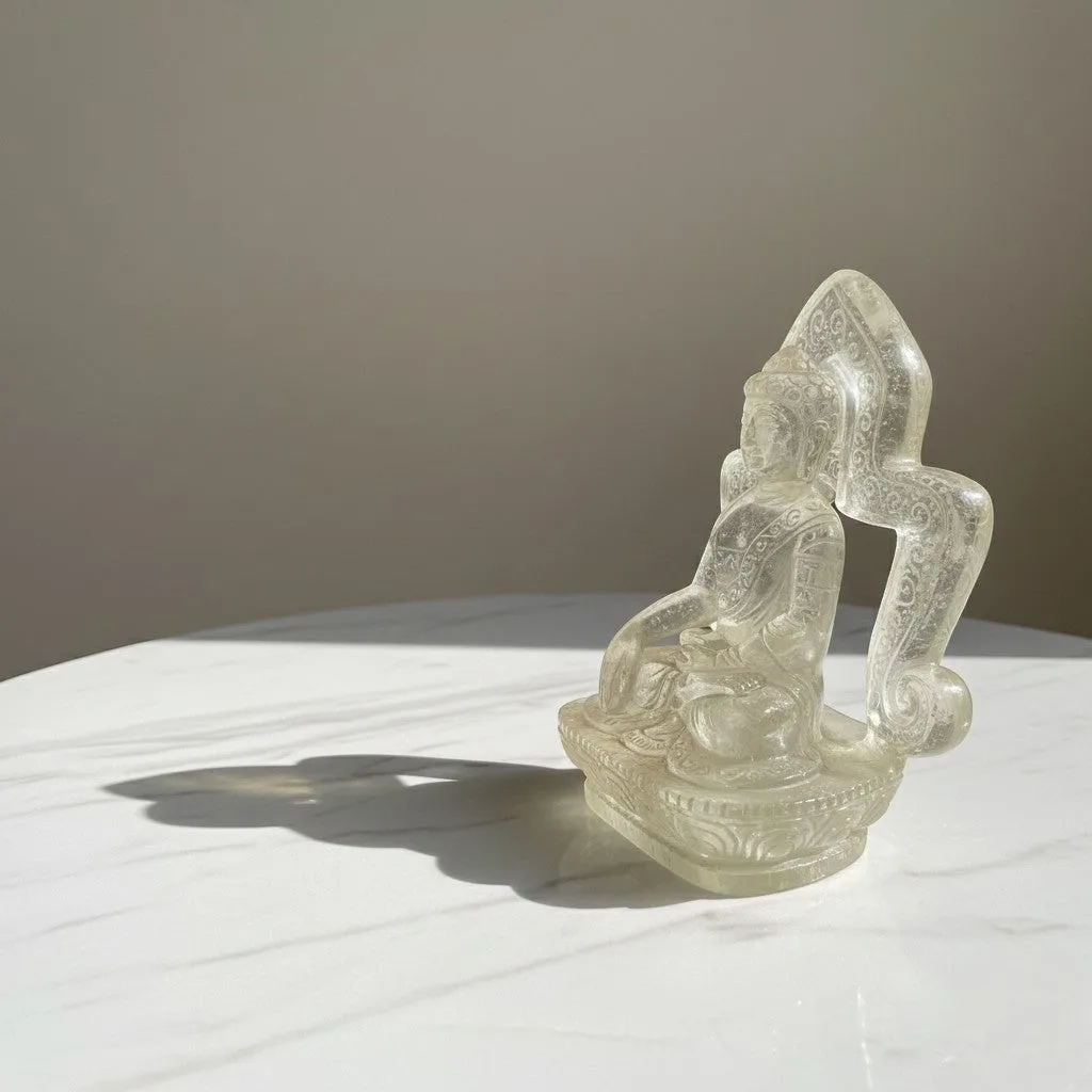 Clear Quatz Buddha