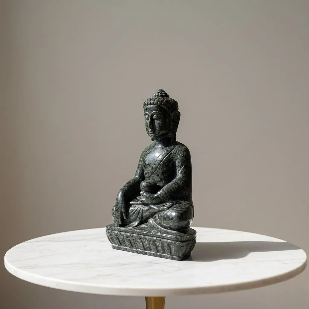 Larvikite Buddha