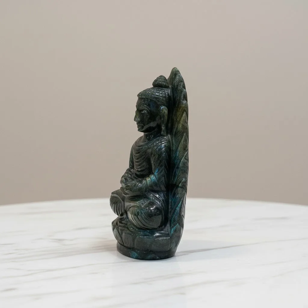 Labrodorite Buddha