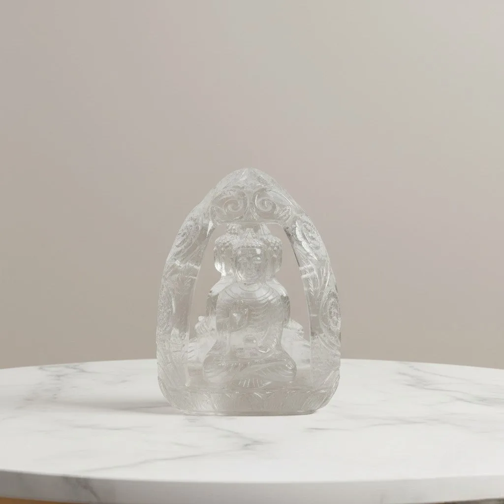 Clear Quatz Buddha