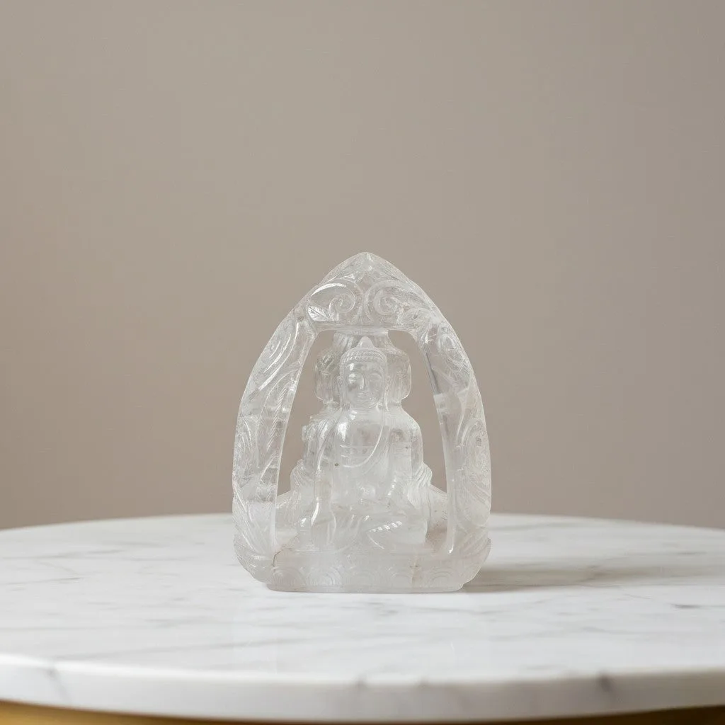 Clear Quatz Buddha