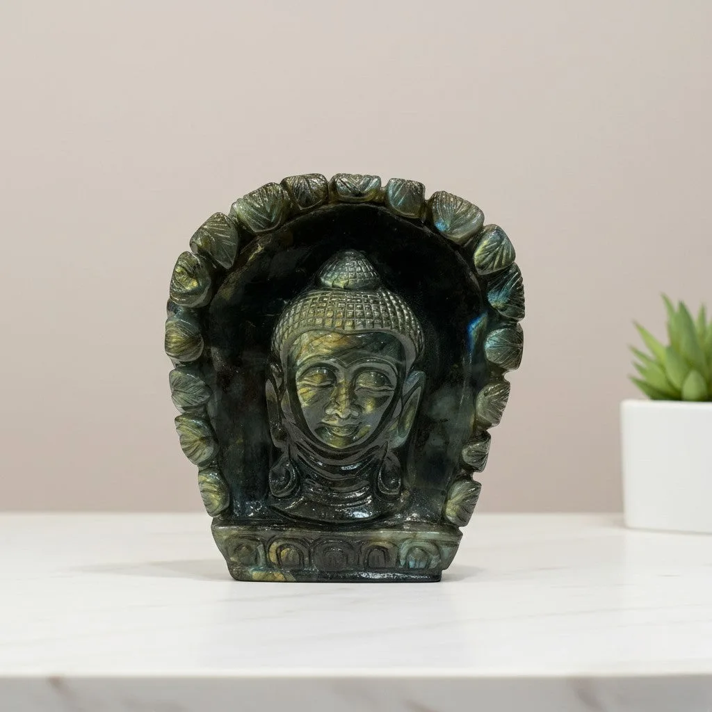 Labrodorite Buddha