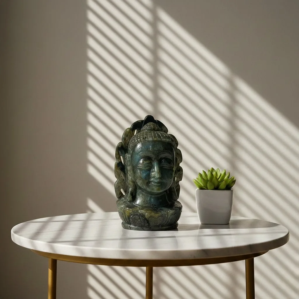 Labrodorite Buddha