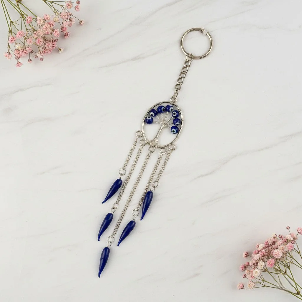 Evil Eye Tree of Life keychain