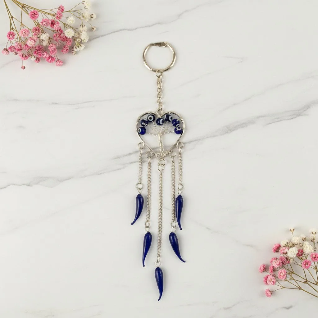 Evil Eye Tree of Life keychain