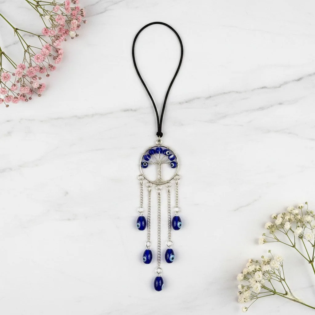 Evil Eye Tree of Life keychain