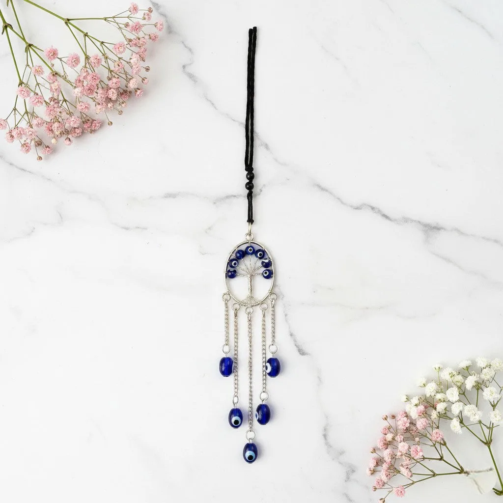 Evil Eye Tree of Life keychain