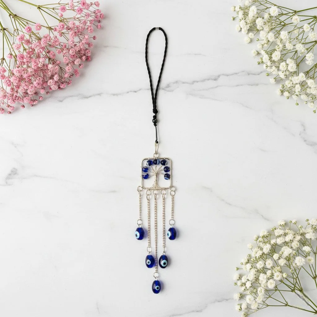 Evil Eye Tree of Life keychain