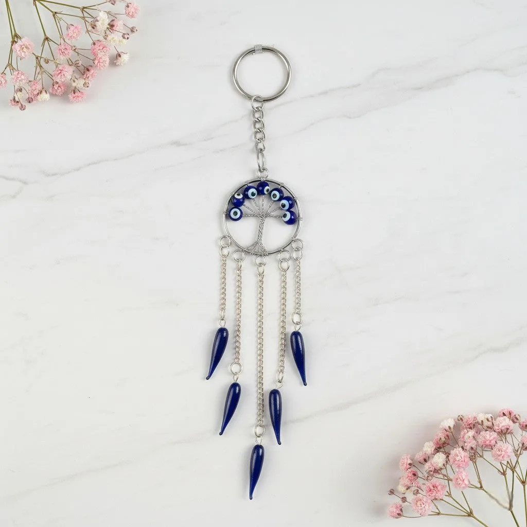 Evil Eye Tree of Life keychain
