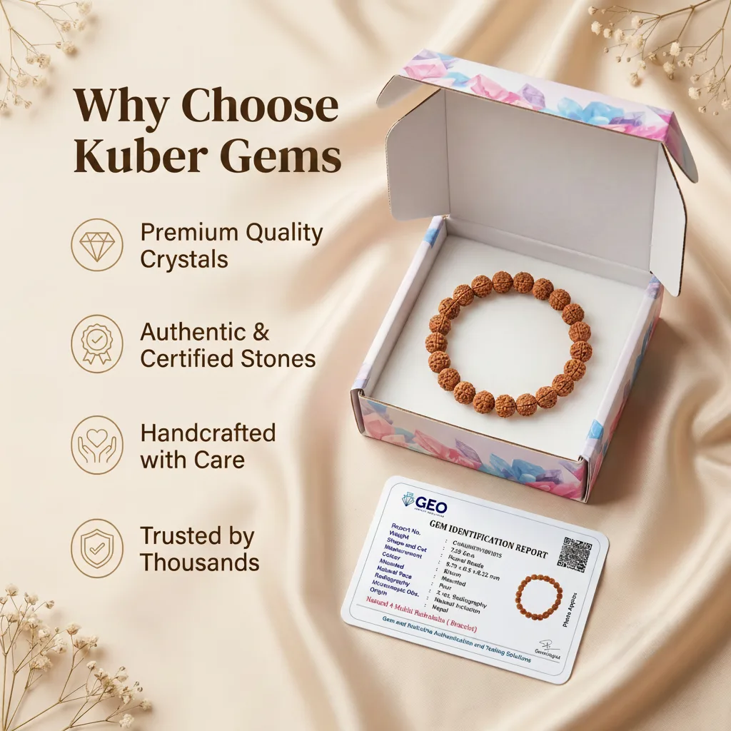 4 Mukhi Rudraksha Bracelet