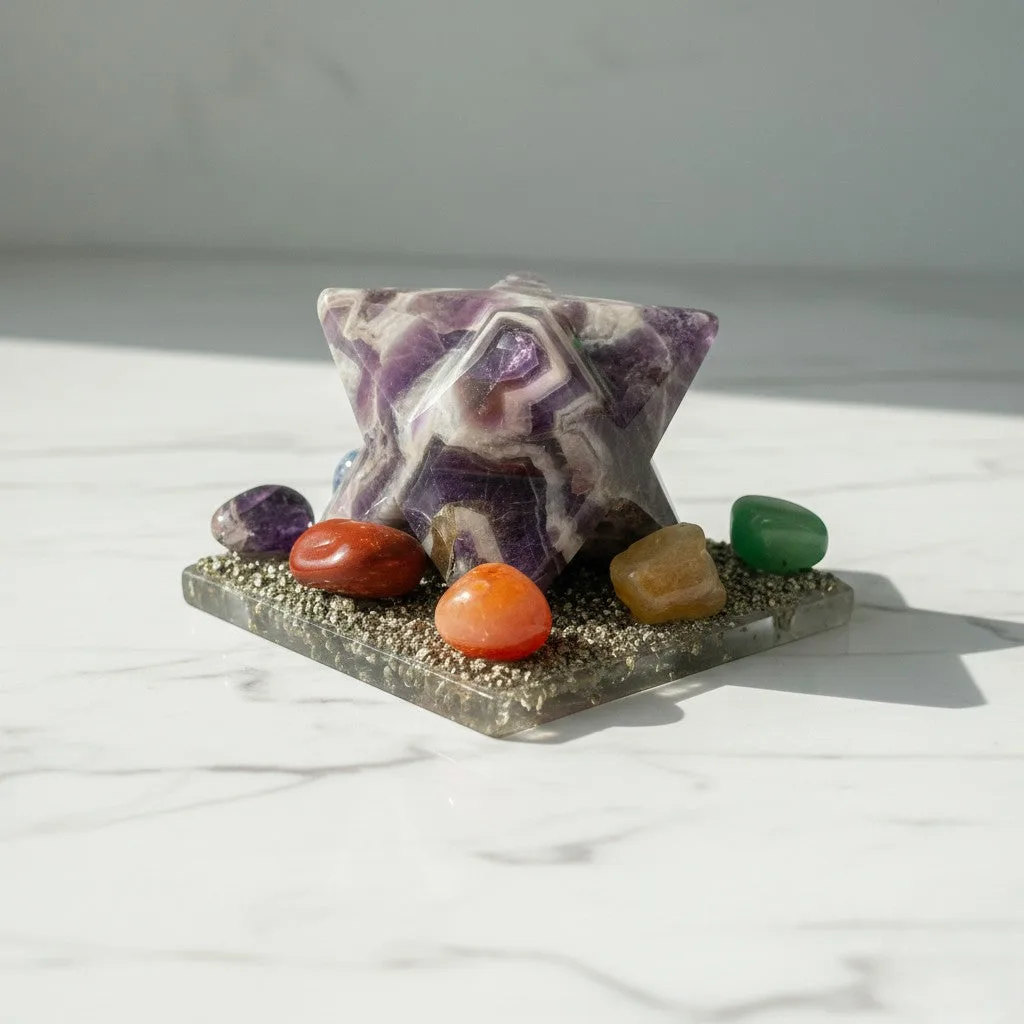 Amethyst Merkaba Yantra
