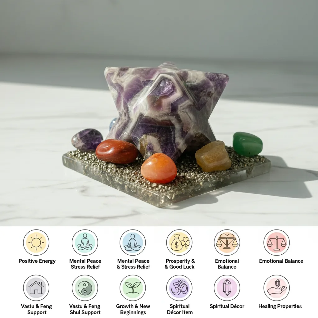 Amethyst Merkaba Yantra