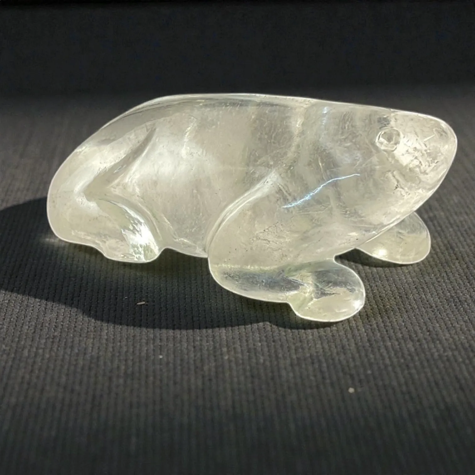 Clear Quartz Frog