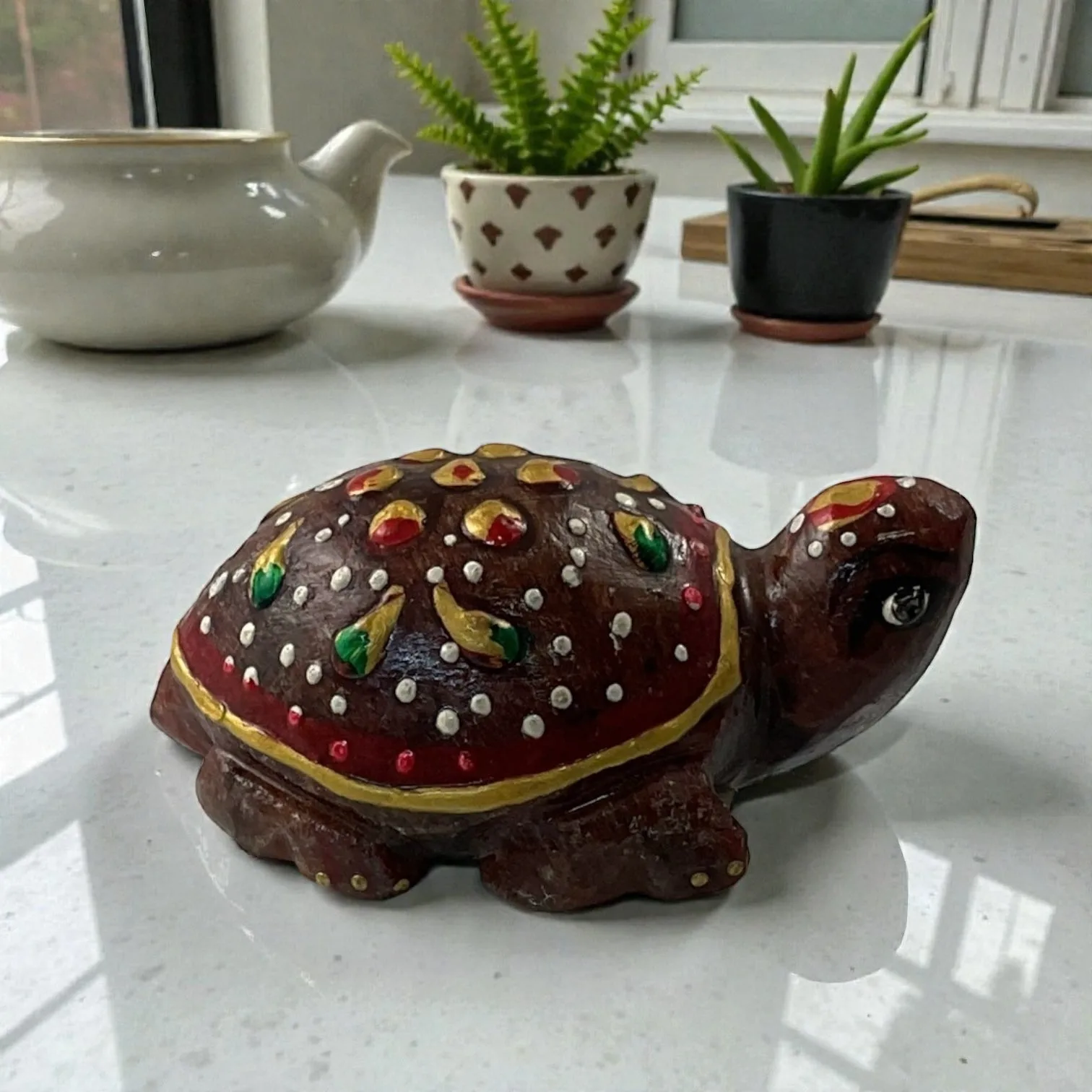 Red Aventurine Turtle