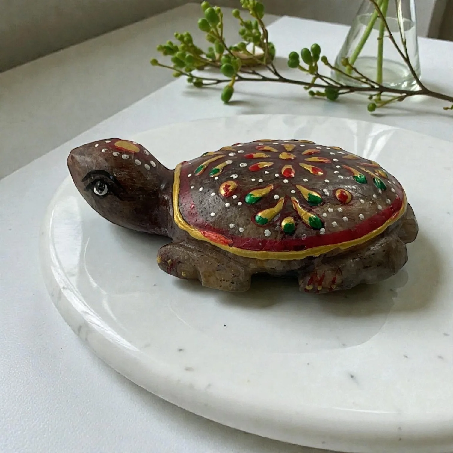 Red Aventurine Turtle