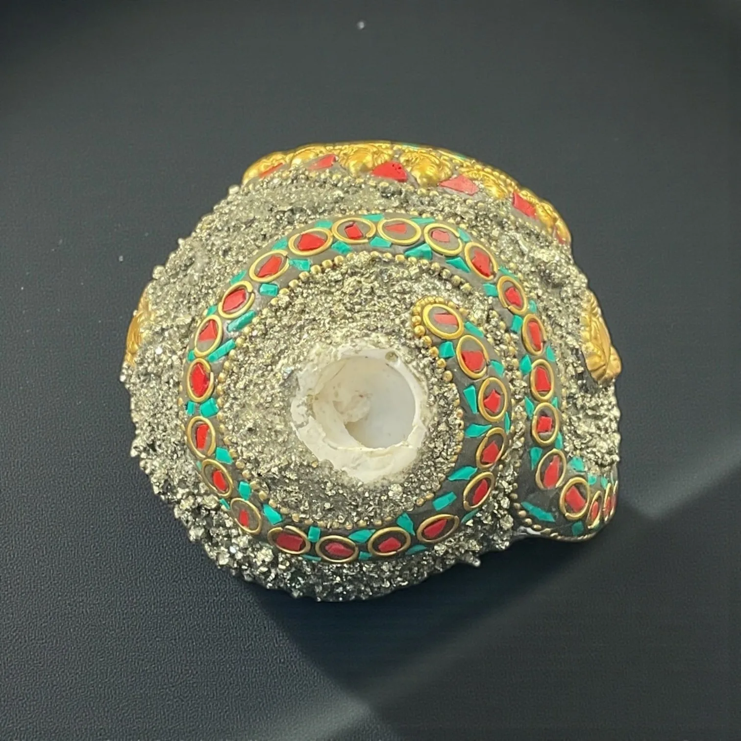 Ganesh Pyrite Shankh