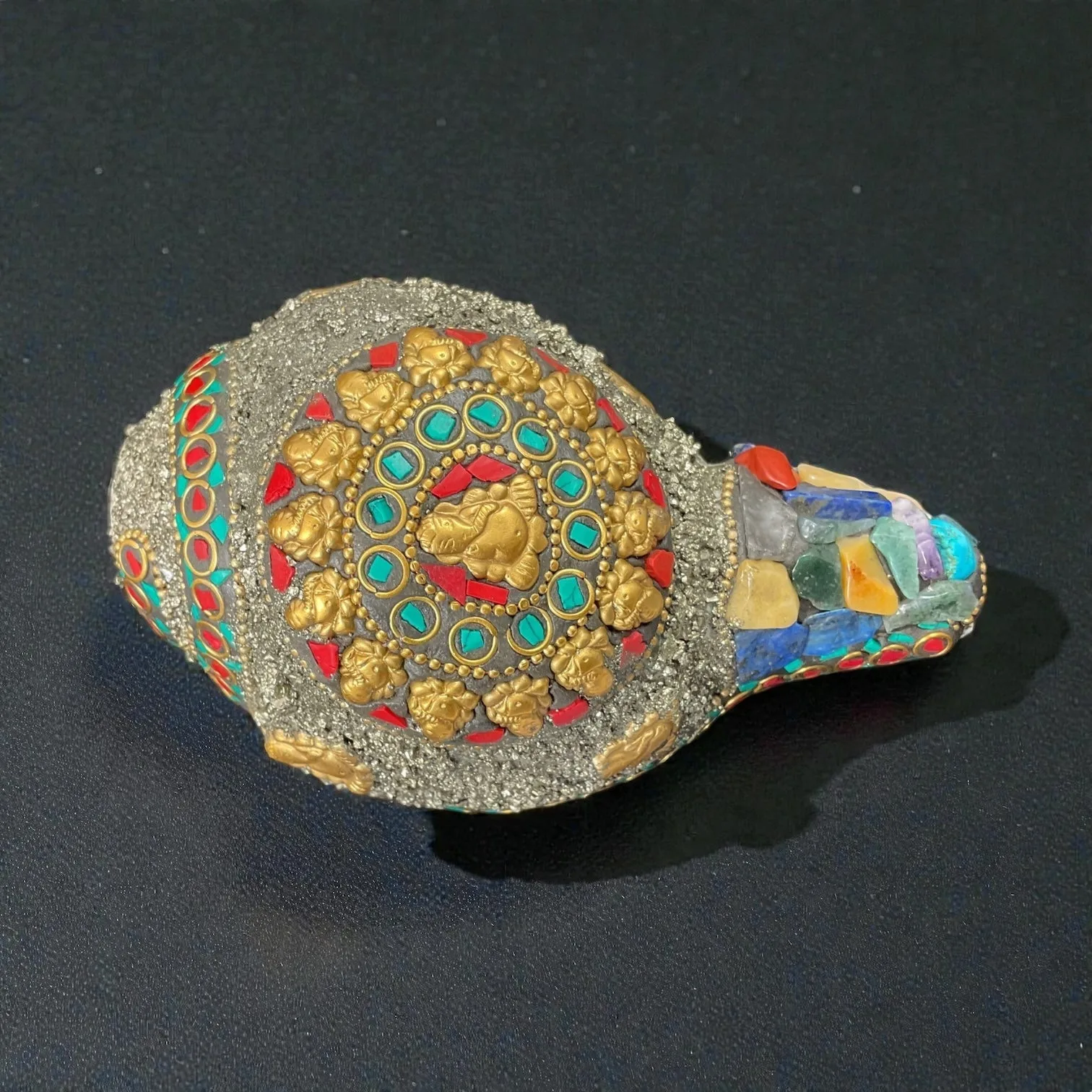 Ganesh Pyrite Shankh