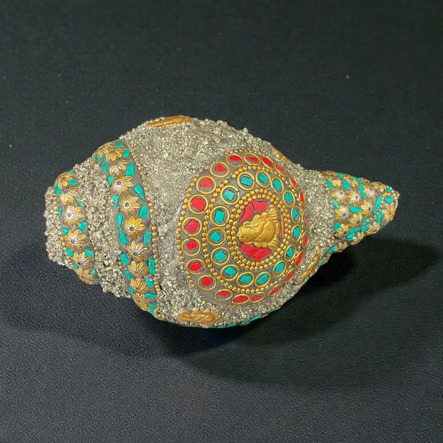 Ganesh Pyrite Shankh