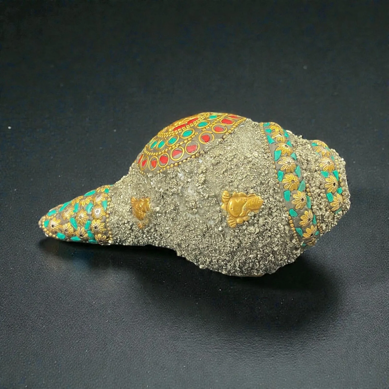Ganesh Pyrite Shankh
