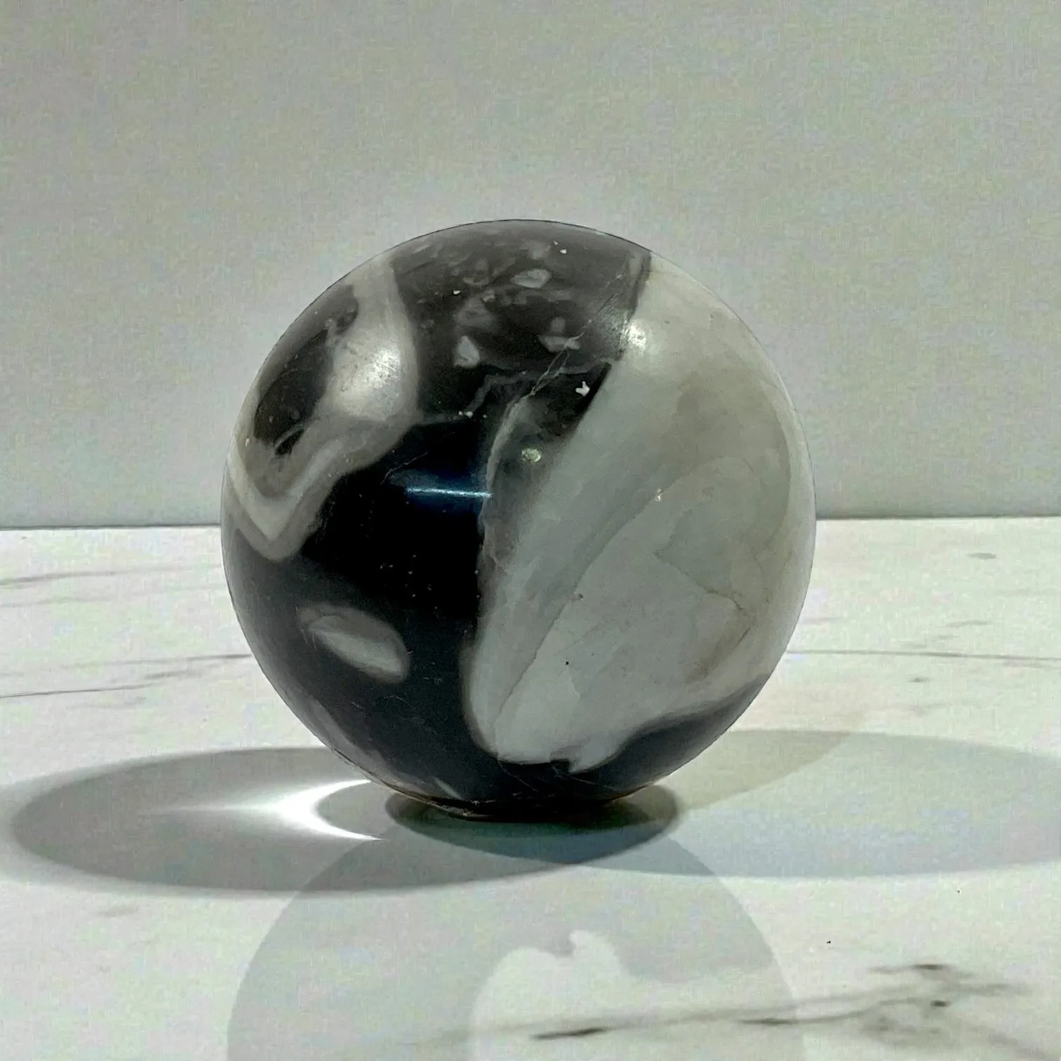 Shell jasper ball