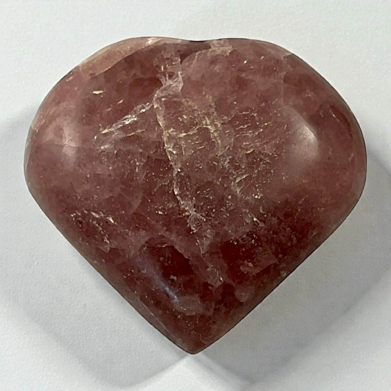 Rhodochrosite Heart