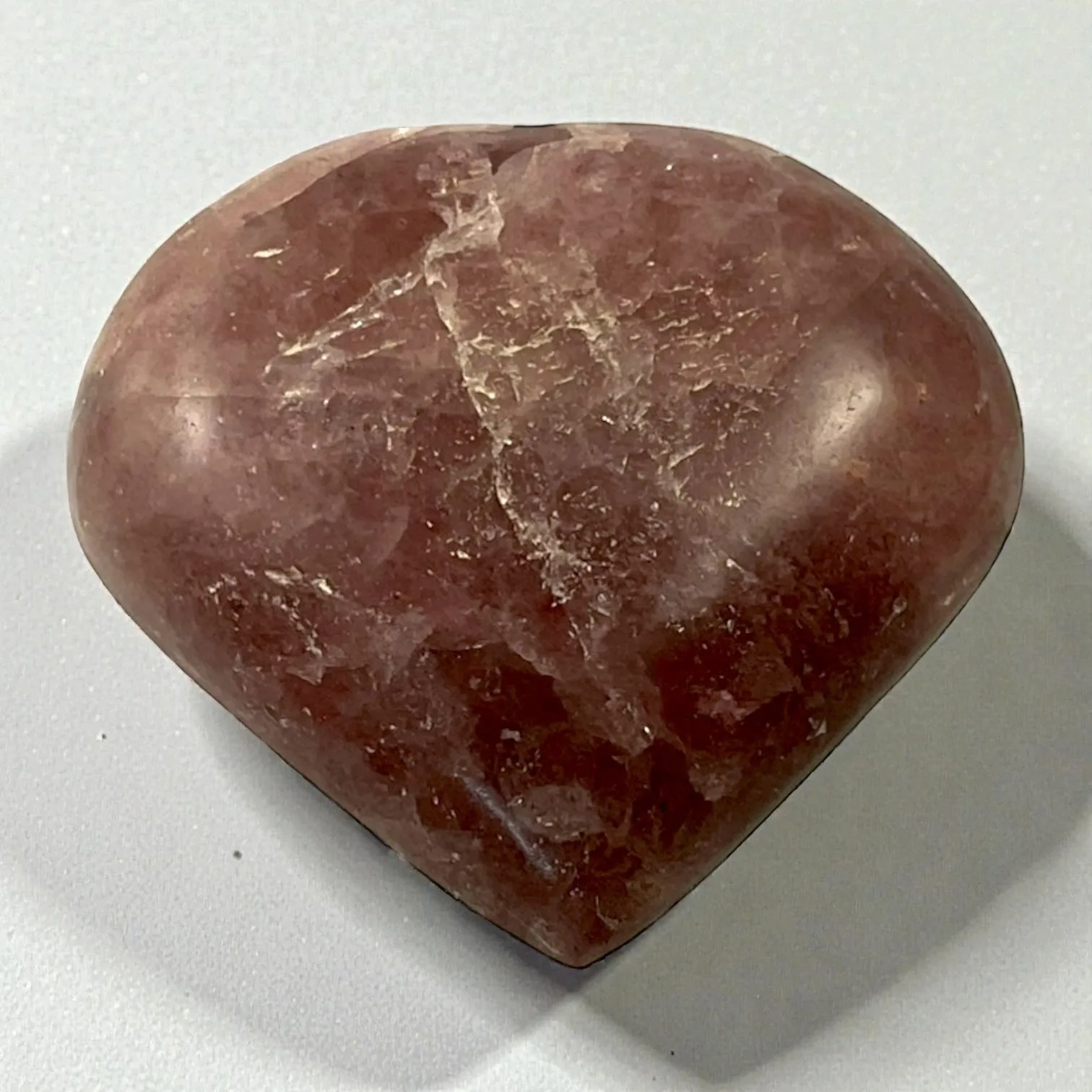 Rhodochrosite Heart