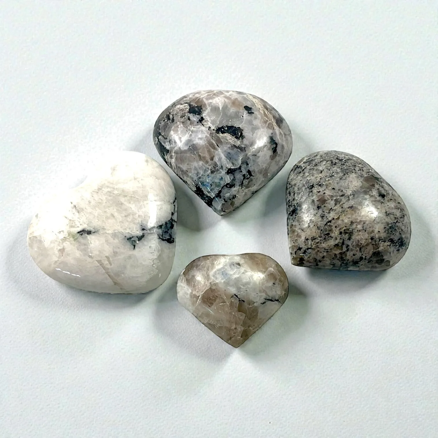 Moonstone Heart Stone