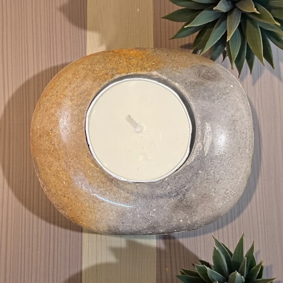 Candle Dinosaur Moonstone Holder