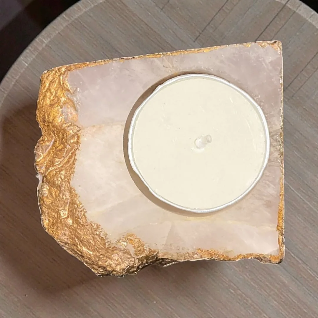 Agate Candle Holder