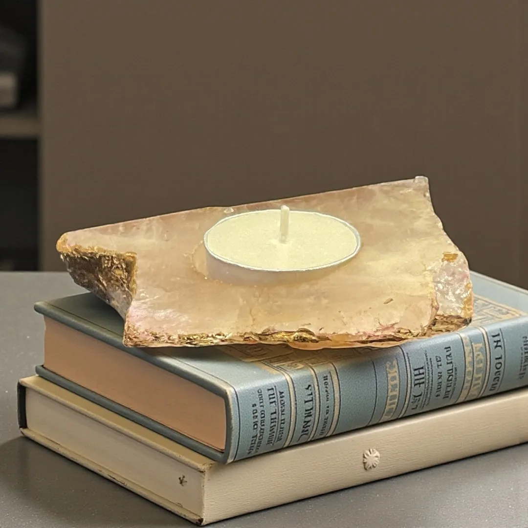 Agate Candle Holder