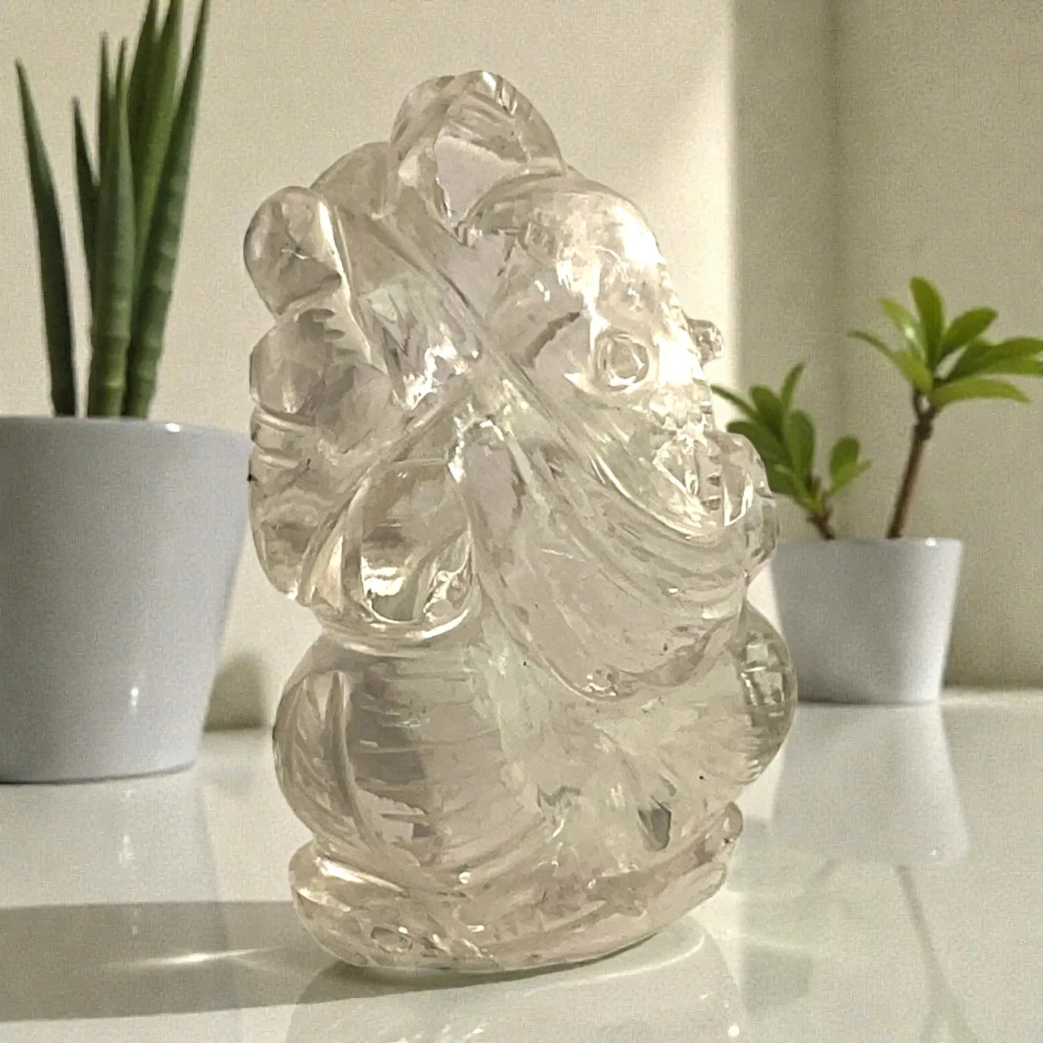 Clear Quartz Ganesha