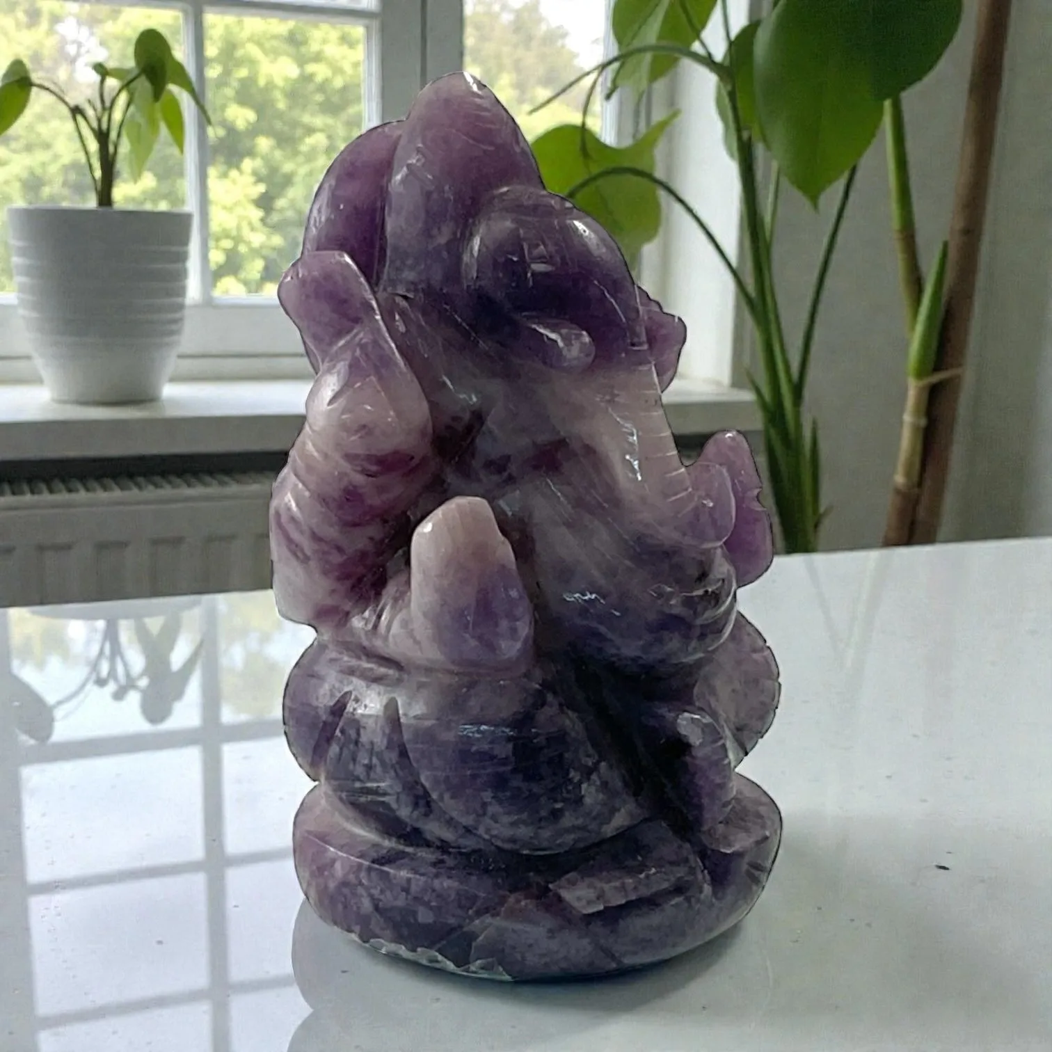 Lepidolite Ganesha