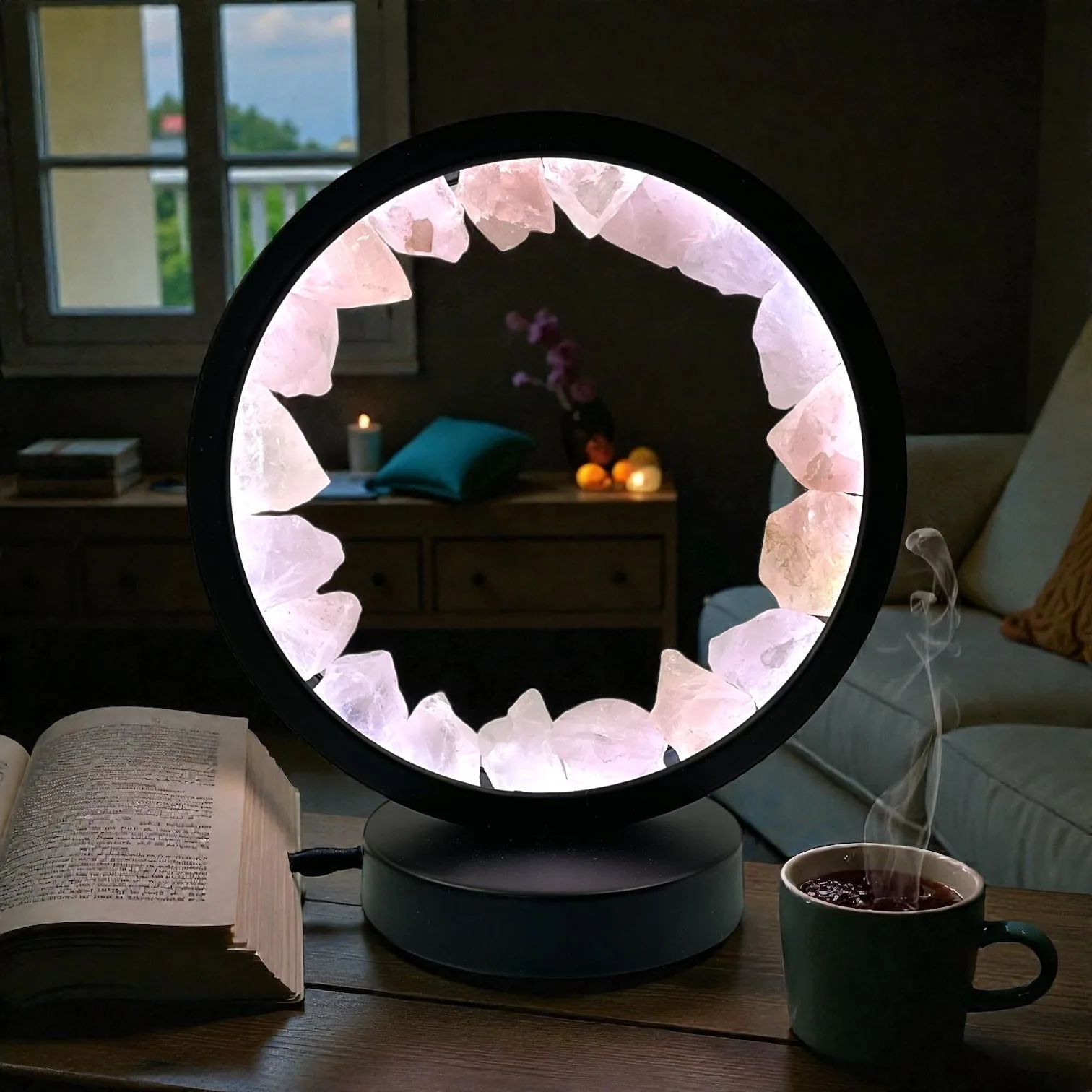 Rose Quartz Led Lamp