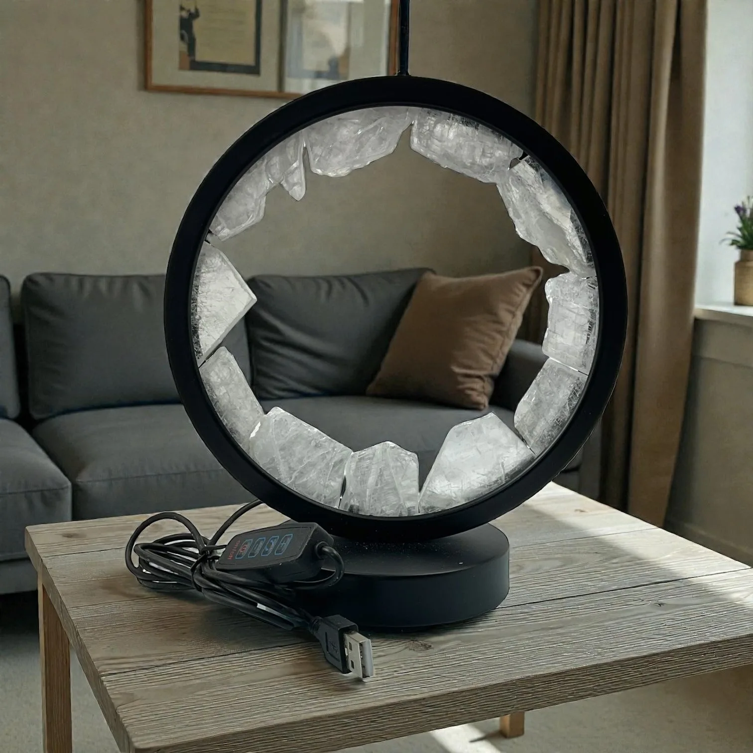 Selenite Led Lamp