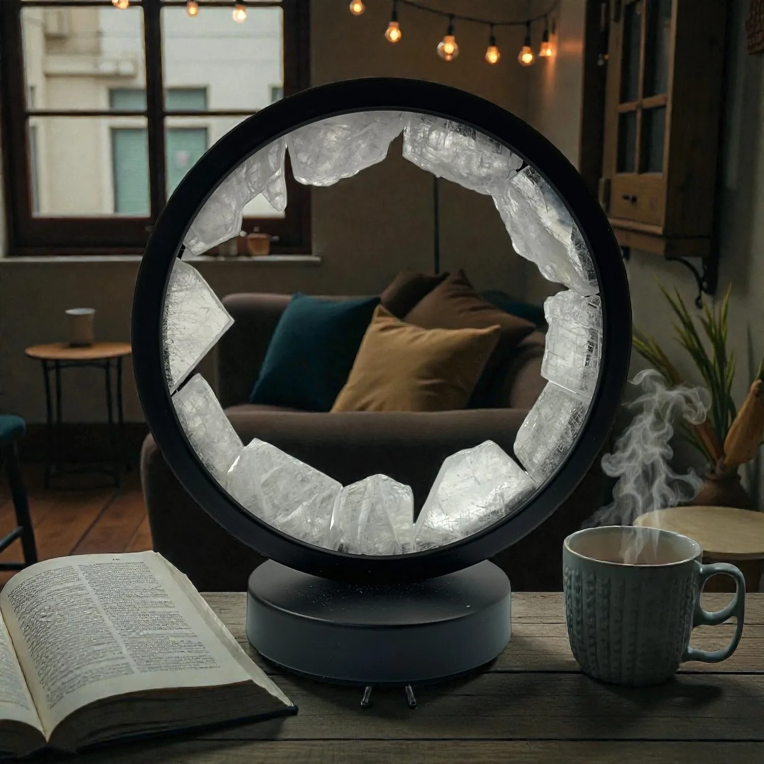 Selenite Led Lamp