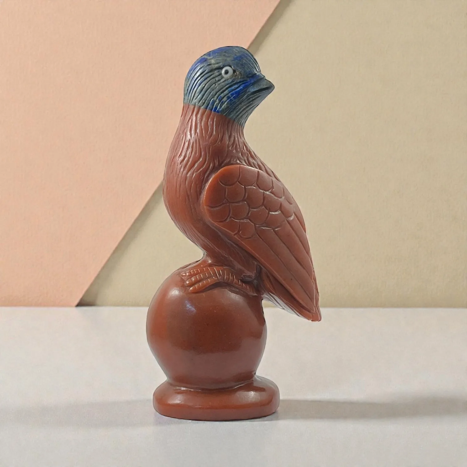 Red Avenenturine + lapis lazuli Bird