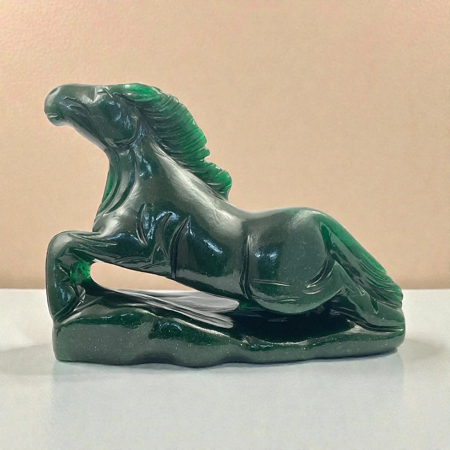 Green Aventurine Horse