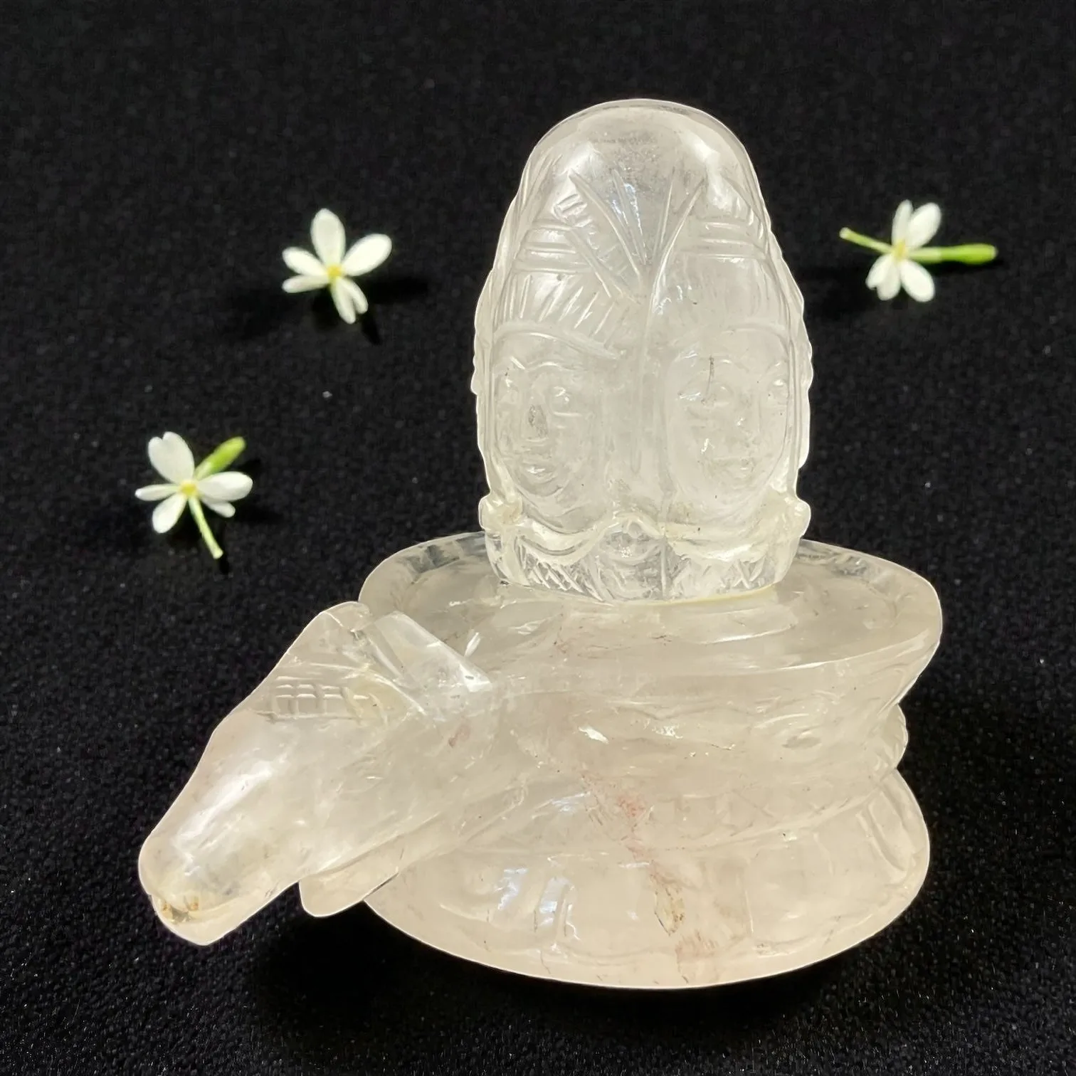 Clear Quartz Shivling 5 face