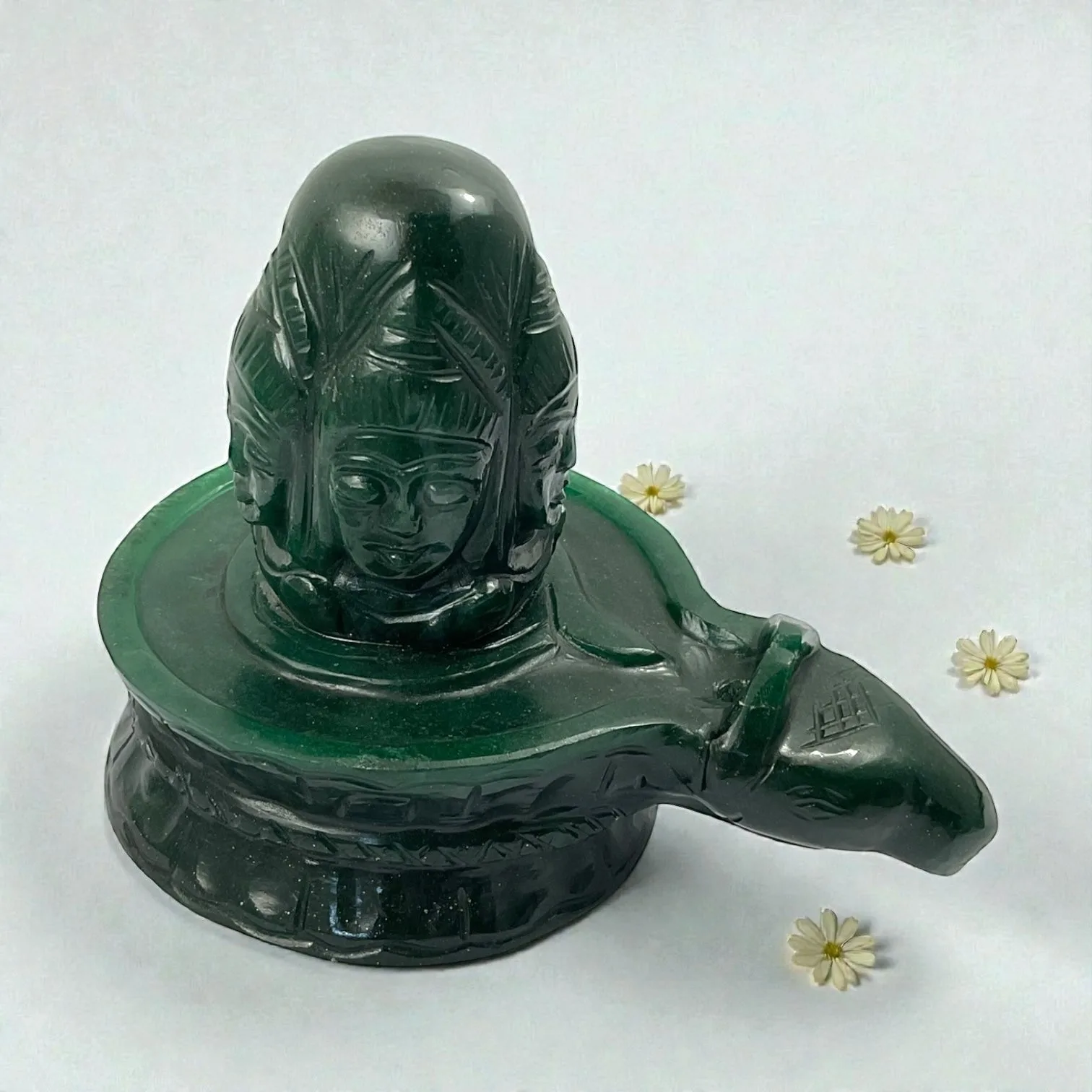 Green Aventurine Shivling 5 face