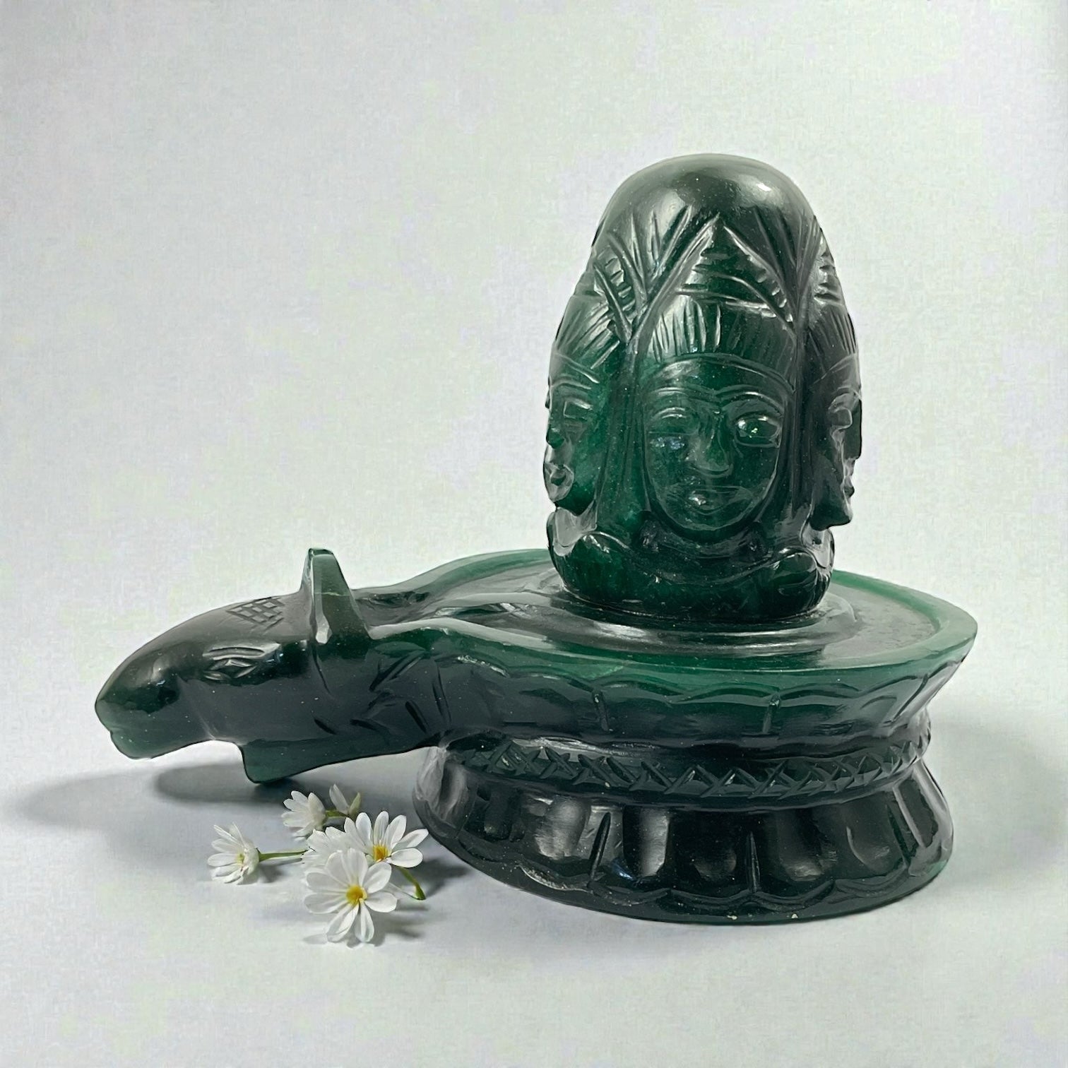 Green Aventurine Shivling 5 face