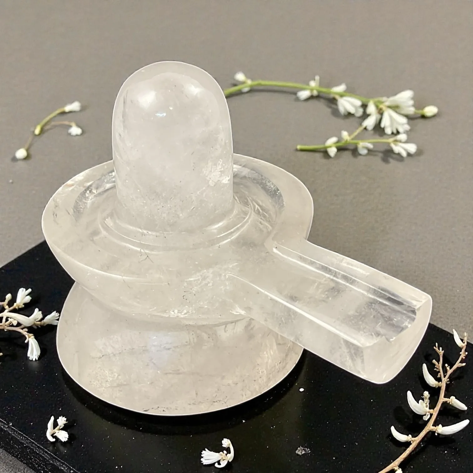 Clear Quartz Shivling