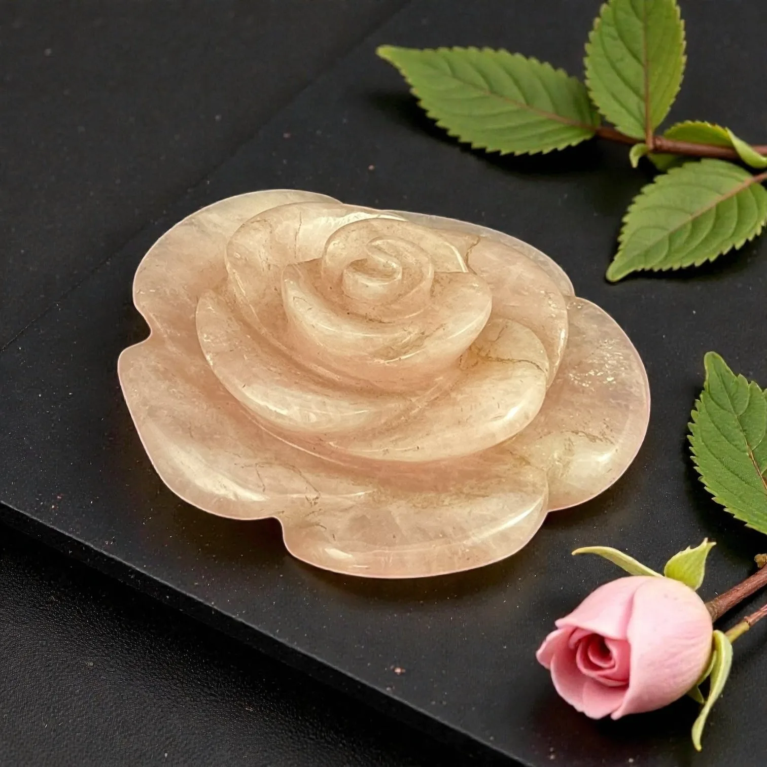 Rose Quartz Flower