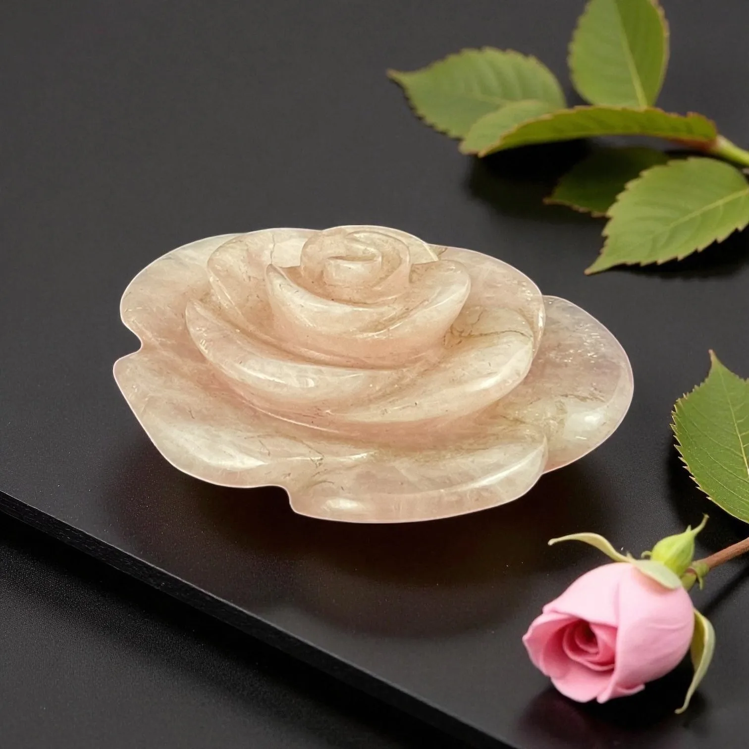 Rose Quartz Flower