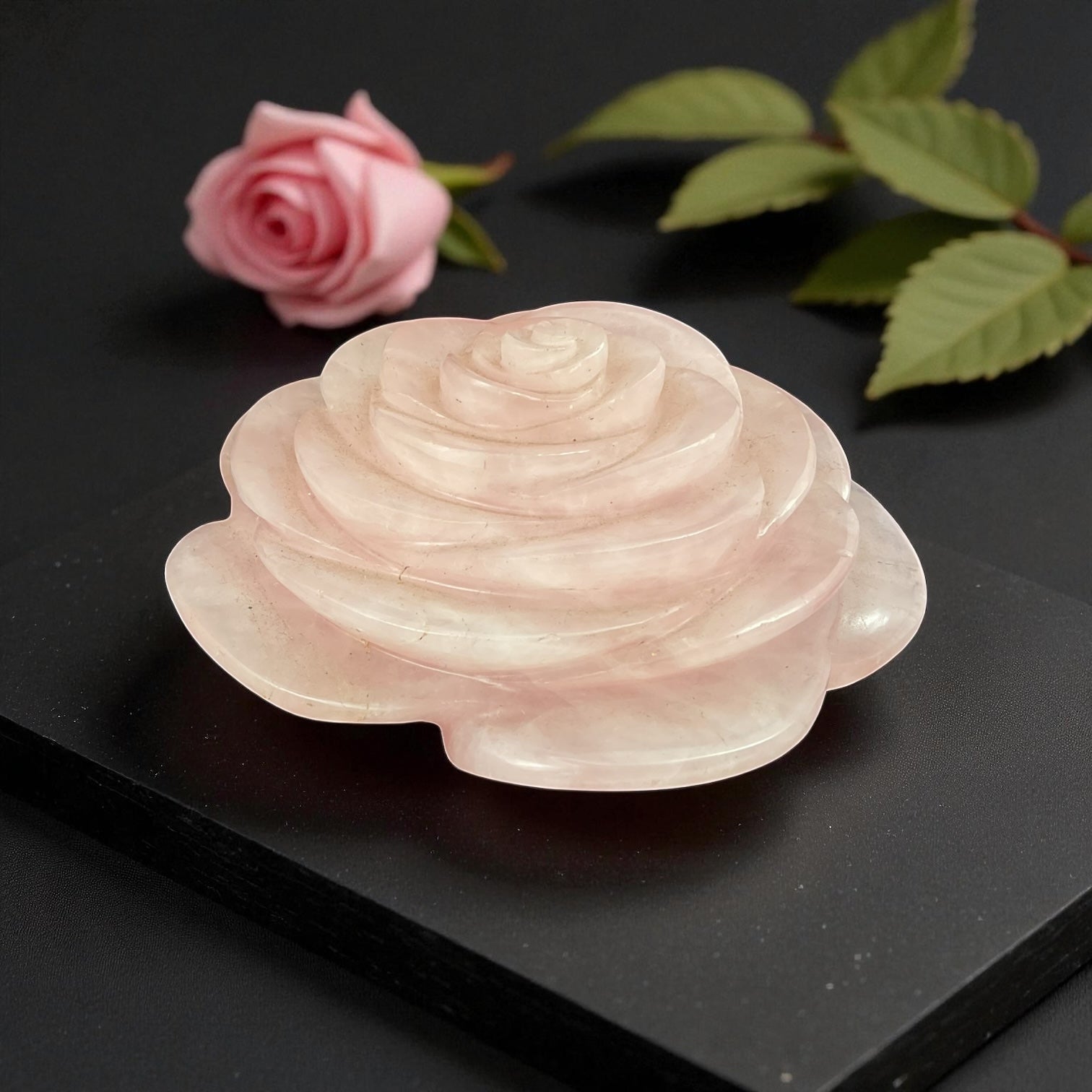 Rose Quartz Flower