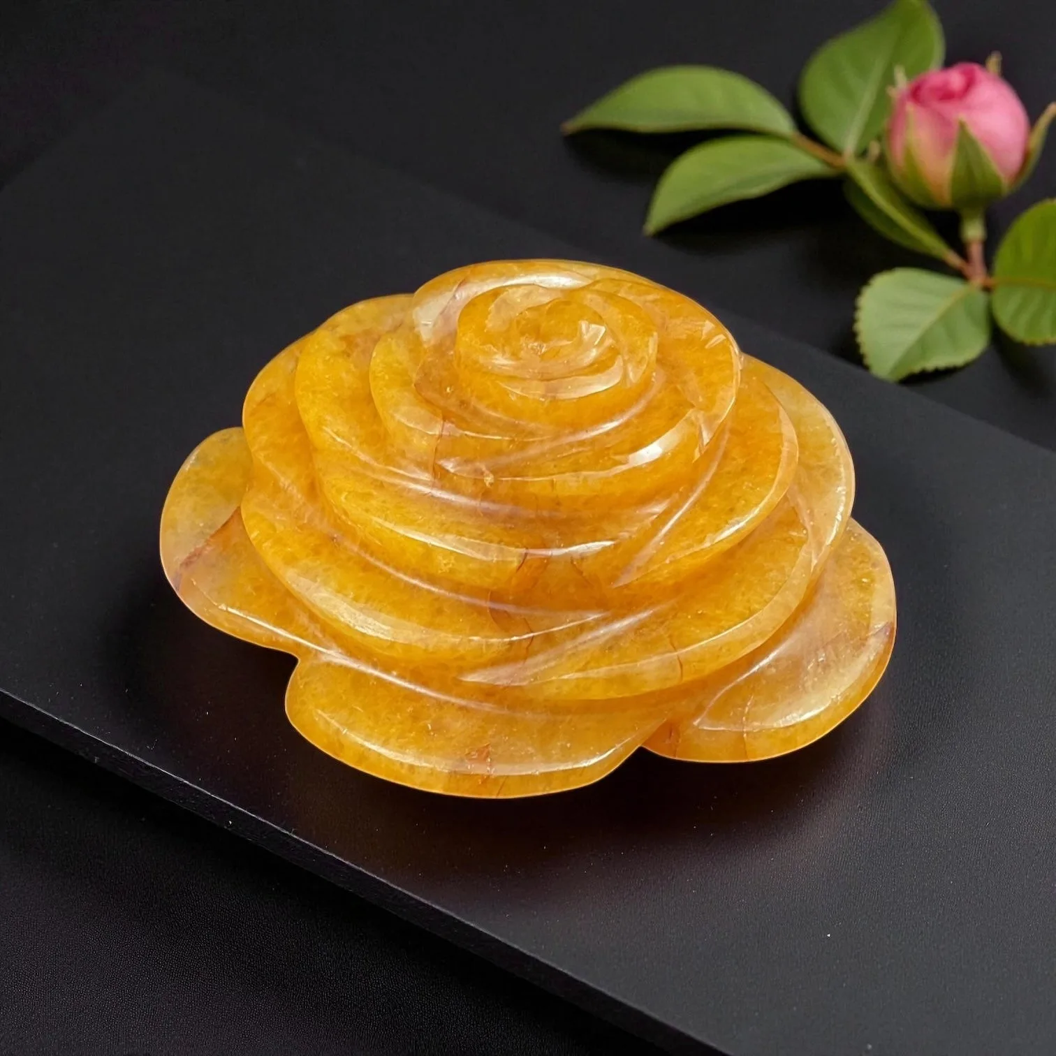 Yellow Aventurine Flower